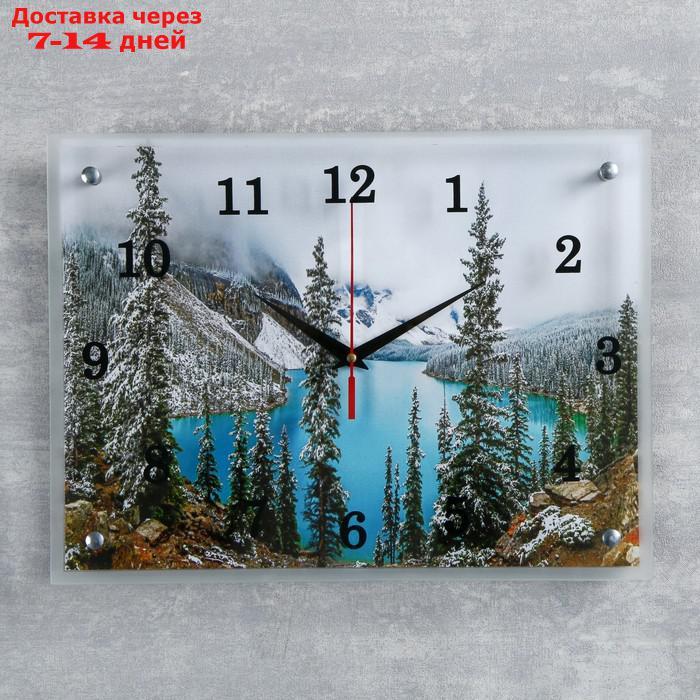 Часы настенные, серия: Природа, "Горное озеро", 30х40 см - фото 1 - id-p212674993