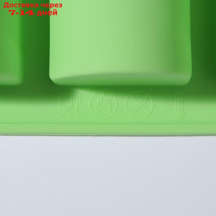 Форма для выпечки Доляна "Палочка", 33×17,5×4 см, 9 ячеек (9×4×3,5 см), цвет МИКС - фото 5 - id-p212676243