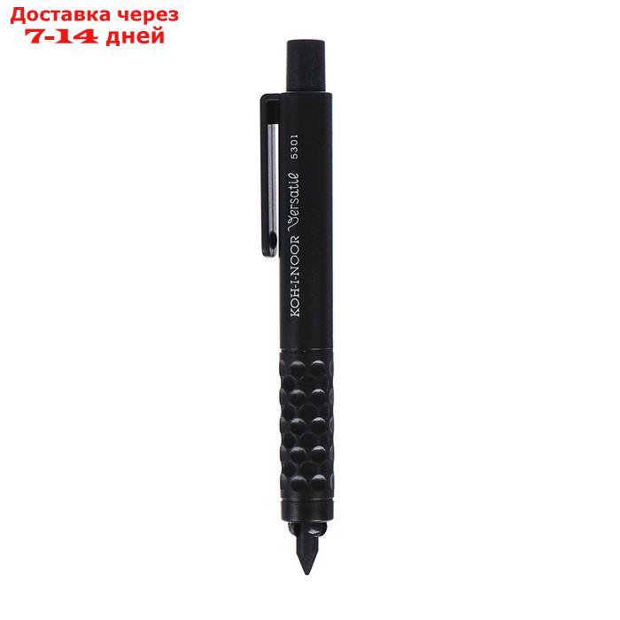 Держатель для карандашей Koh-i-Noor 5301, пластик с грифелем, L=120 мм, d=4,5-5,6 мм, черный - фото 2 - id-p212675200