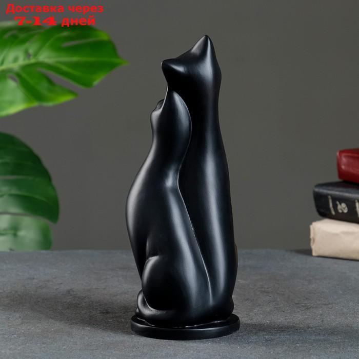 Статуэтка "Пара кошек" черная 27см - фото 3 - id-p212677378