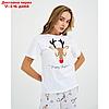 Пижама женская (футболка и брюки) KAFTAN "Deers" р.52-54, фото 5