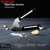 Пресс для чеснока Доляна "Помощник", 18 см