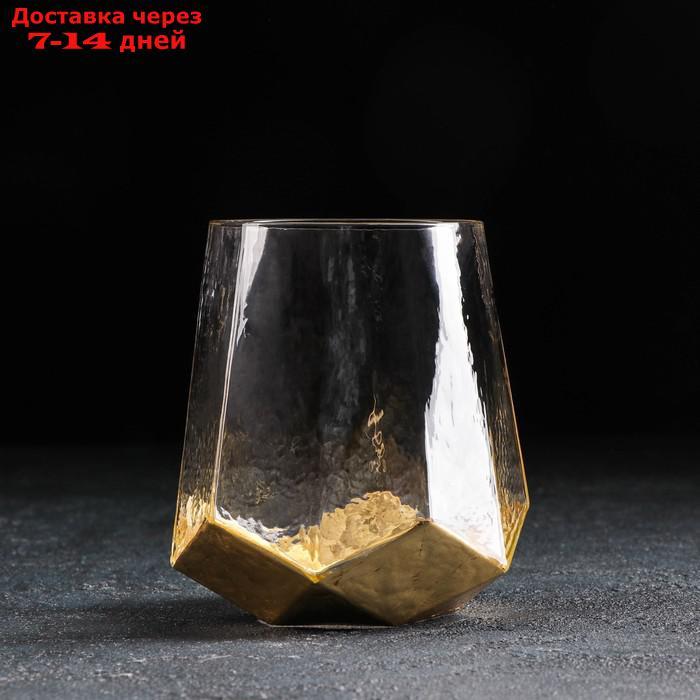 Стакан Magistro "Дарио", 450 мл, 10×11,5 см, цвет золото - фото 2 - id-p212677675