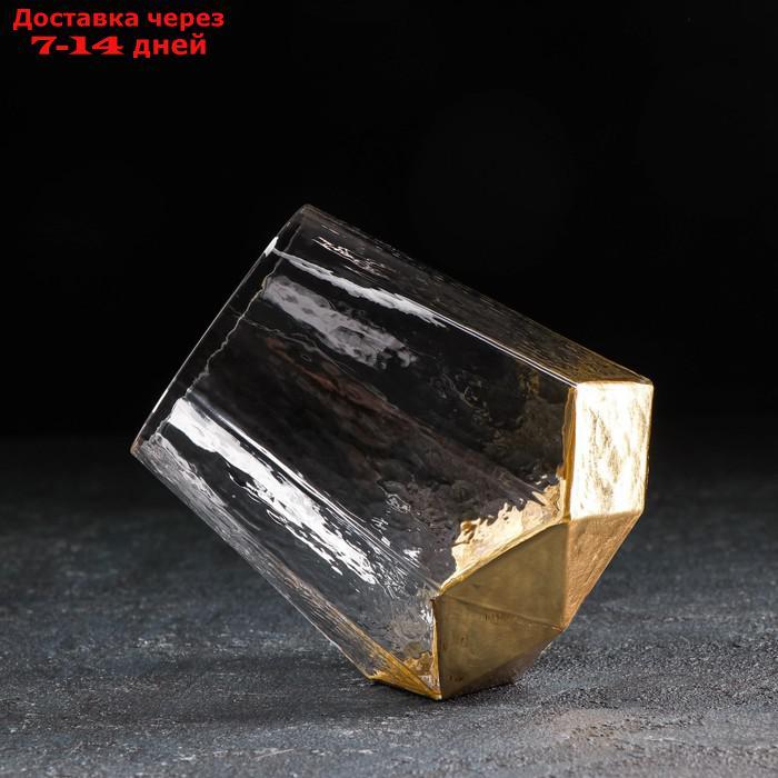 Стакан Magistro "Дарио", 450 мл, 10×11,5 см, цвет золото - фото 3 - id-p212677675