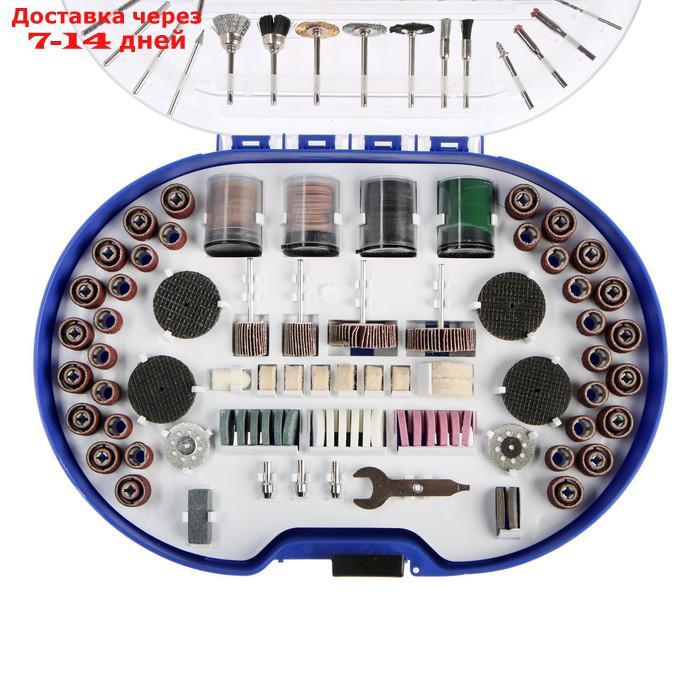 Набор мини-насадок для гравера TUNDRA, круги, щетки, шарошки, диски, паста, 3.2 мм, 276 шт. - фото 3 - id-p212677887