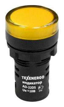 Техэнерго Арматура светосигнальная AD22DS(LED) 110В AC/DC d22 желтая Texenergo - фото 1 - id-p212772026