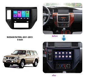 Штатная магнитола в стиле Carmedia Nissan PATROL 2004-2010 Android 10 (4/64Gb)