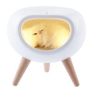 ЭРА Детский ночник - светильник светодиодный ЭРА NLED-467-1W-W котик белый - фото 2 - id-p212773148