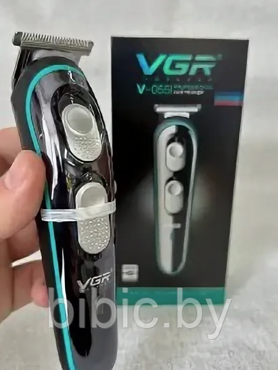 Электрическая машинка триммер для стрижки волос, бороды, бритья VGR V-055, мужская электро бритва - фото 3 - id-p212776108
