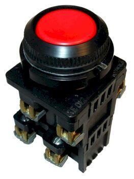 Техэнерго Выключатель кнопочный КЕ 012/4 красный 1з+3р - фото 1 - id-p212769883