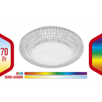 OEM Светильник потолочный светодиодный ЭРА Классик с ДУ SPB-6-70-RC Metz RGB 70Вт 3400-5500К