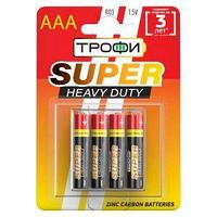 Китай Батарейки Трофи R03-4BL SUPER HEAVY DUTY Zinc (40/960/46080)