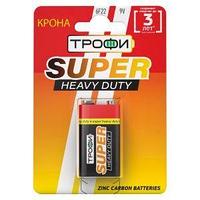 Китай Батарейки Трофи 6F22-1BL SUPER HEAVY DUTY Zinc (12/96/6912)