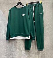 Костюм спортивный Nike штаны и байка / хлопковые. Размеры: 46.48,50,52,54,56 Зелёный