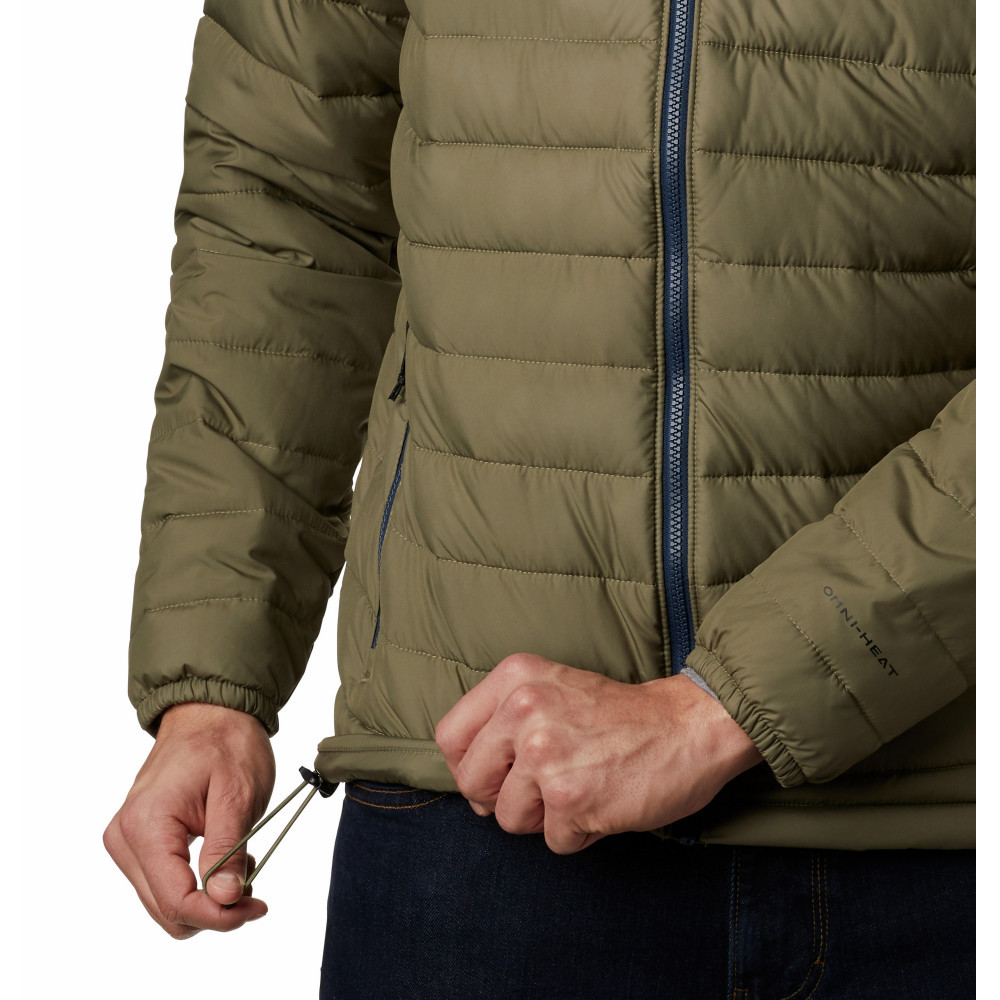 Куртка утепленная мужская Columbia Powder Lite Jacket зеленый 1698001-397 - фото 5 - id-p212671018