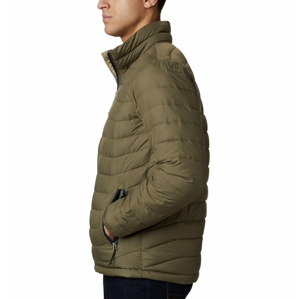 Куртка утепленная мужская Columbia Powder Lite Jacket зеленый 1698001-397 - фото 3 - id-p212671019