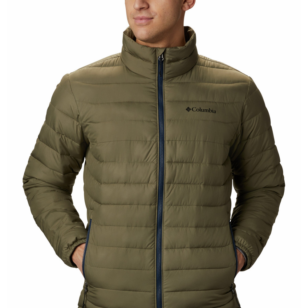 Куртка утепленная мужская Columbia Powder Lite Jacket зеленый 1698001-397 - фото 4 - id-p212671019