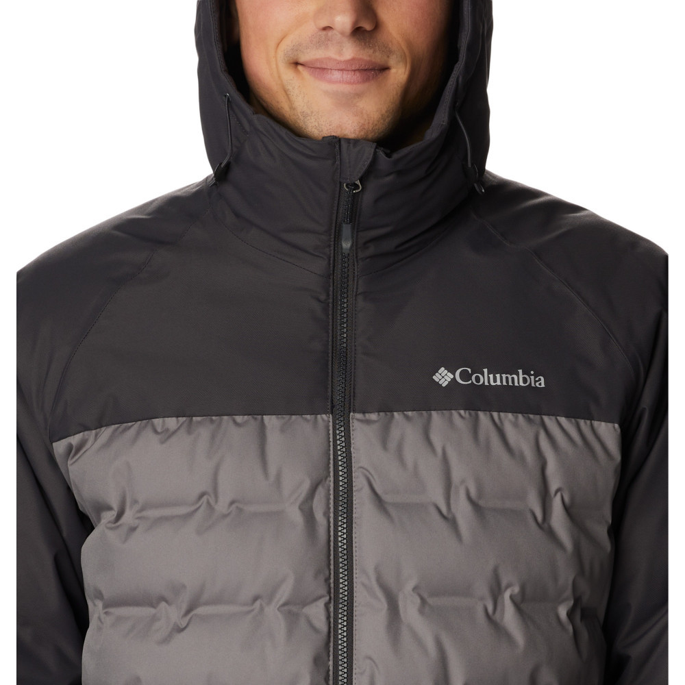 Куртка пуховая мужская Columbia Grand Trek II Down Hooded Jacket серый 2008291-023 - фото 4 - id-p212671068