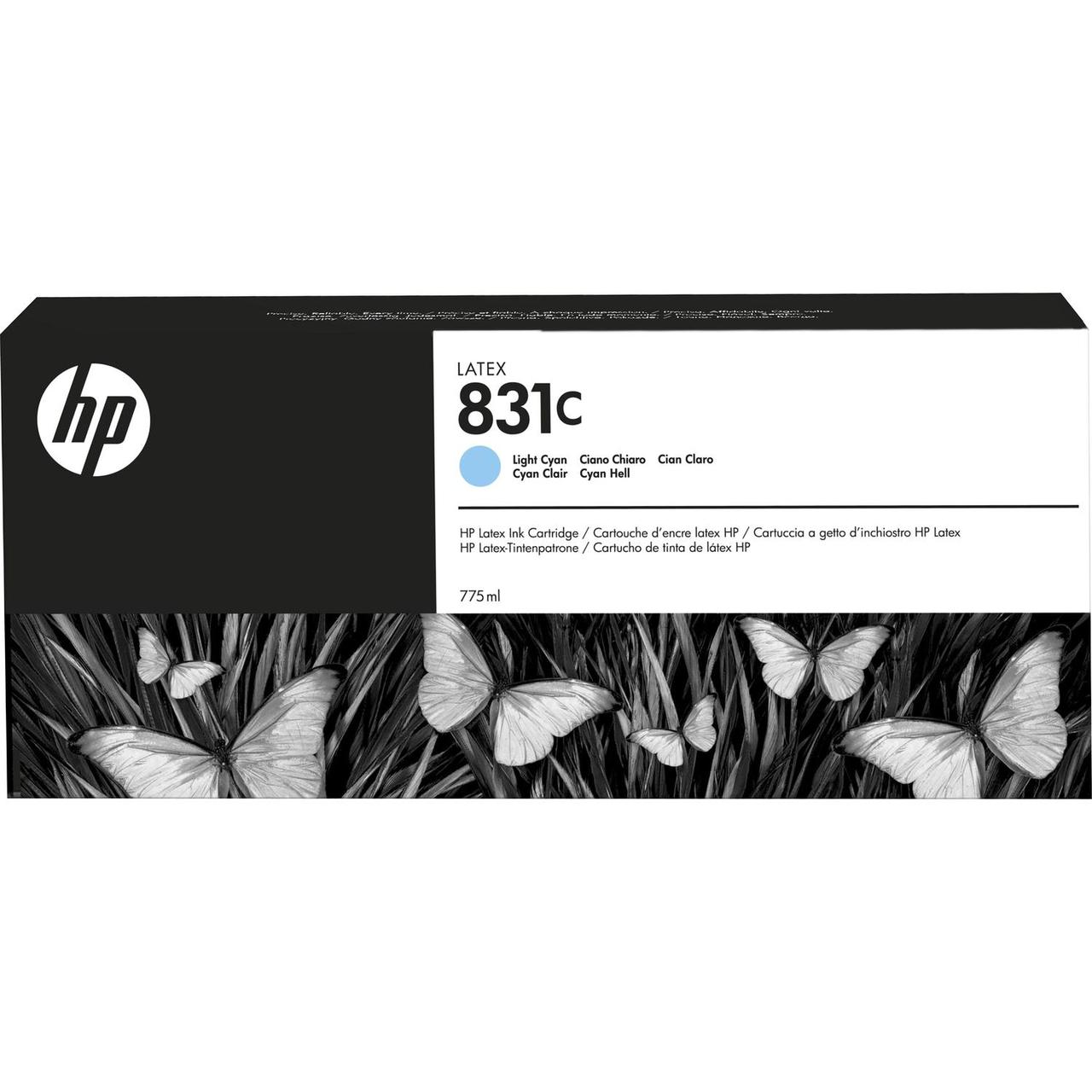 Картридж HP. HP 831C 775ml Lt Cyn Latex Ink Cartridge - фото 1 - id-p212712891