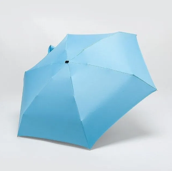 Мини - зонт карманный полуавтомат, 2 сложения, купол 95 см, 6 спиц, UPF 50+ / Защита от солнца и дождя - фото 8 - id-p212777903