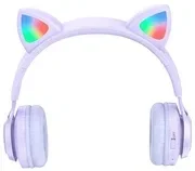 Наушники W39 Cat ear kids BT headphones фиолетовый hoco.