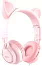 Наушники W36 Cat ear headphones with mic розовый hoco - фото 1 - id-p212782152