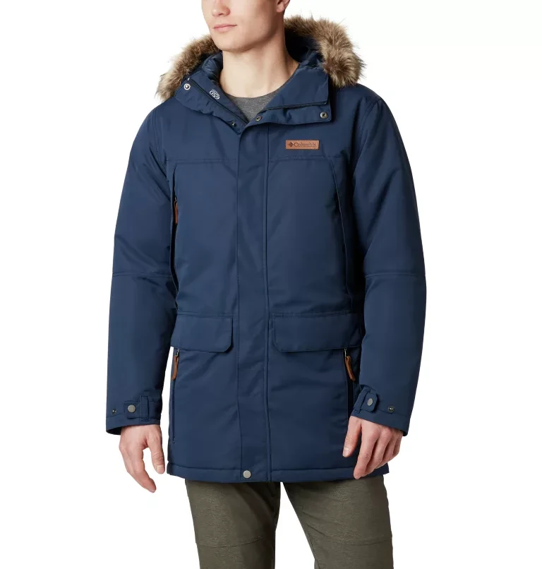 Куртка пуховая мужская Columbia South Canyon™ Long Down Parka темно-синий 1864355-464