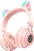 Наушники BO18 Cat ear BT headphones розовый BOROFONE