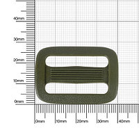 Пряжка 30 мм 2-х щелевая ДЩ30 хаки ацеталь (Б)