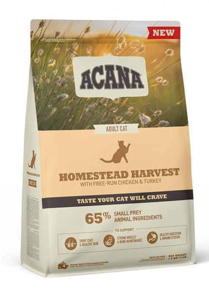 Acana Homestead Harvest Cat (курица, индейка), 1,8 кг - фото 1 - id-p212784204