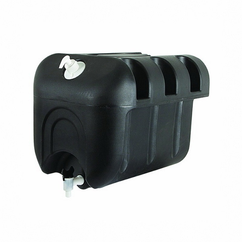 Бак для воды на 30 литров с дозатором мыла, черный пластик, MEGA 18-03-00-0197 (PNW005) - фото 2 - id-p212783359