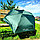 Мини - зонт карманный полуавтомат, 2 сложения, купол 95 см, 6 спиц, UPF 50 / Защита от солнца и дождя  Черный, фото 7