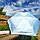 Мини - зонт карманный полуавтомат, 2 сложения, купол 95 см, 6 спиц, UPF 50 / Защита от солнца и дождя  Голубой, фото 8