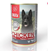 Blitz Classic Dog Chicken & Veal Minced (курица, телятина), 400 гр