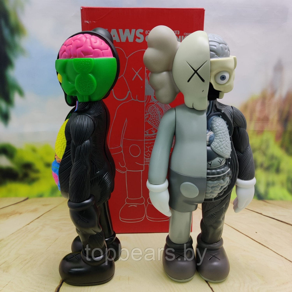 Kaws Dissected Gray Игрушка 40 см - фото 3 - id-p179745387