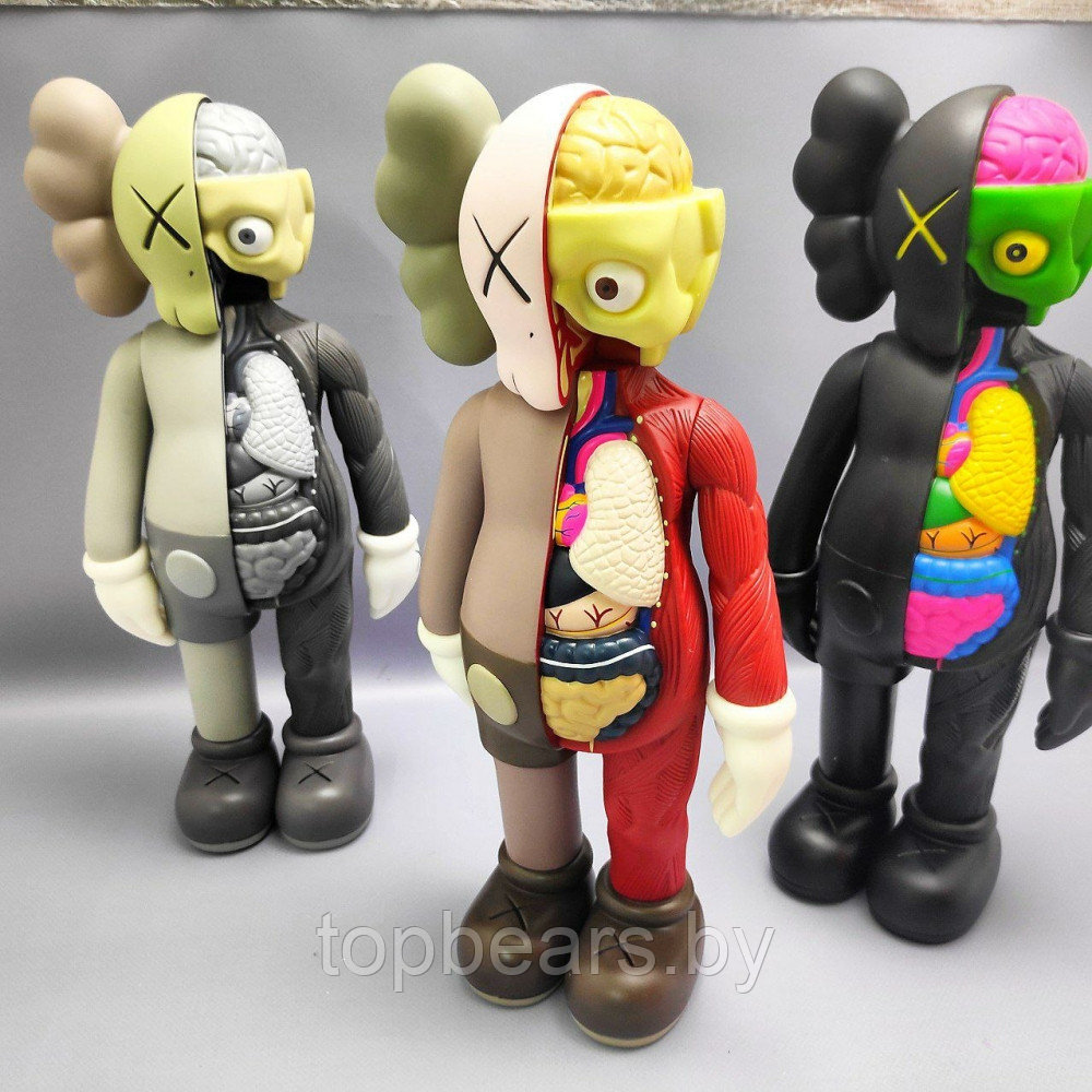 Kaws Dissected Gray Игрушка 40 см - фото 10 - id-p179745387