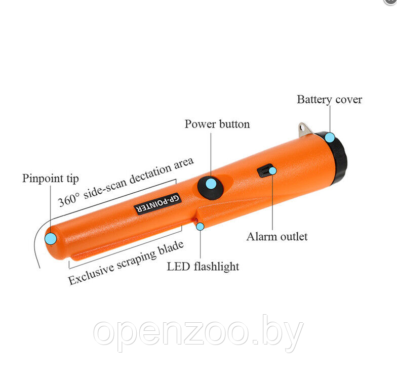 Ручной портативный металлоискатель GP-POINTER 1166000 Оранжевый - фото 4 - id-p207593732