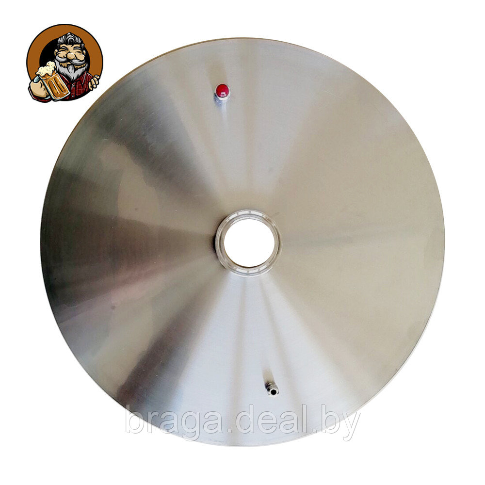 Крышка диск стальной для котла 37 л, толщина 3 мм, кламп 1,5 - фото 1 - id-p212788583