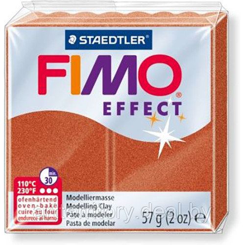 Паста для лепки FIMO Effect металлик, 57гр (8020-27 медь) - фото 1 - id-p212789230
