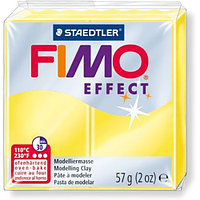 Паста для лепки FIMO Effect полупрозрачная, 57гр (8020-104 жёлтый полупрозрачный)