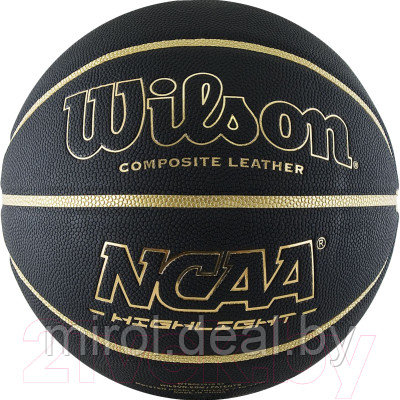Баскетбольный мяч Wilson NCAA Highlight Gold / WTB067519XB07 - фото 1 - id-p212804933