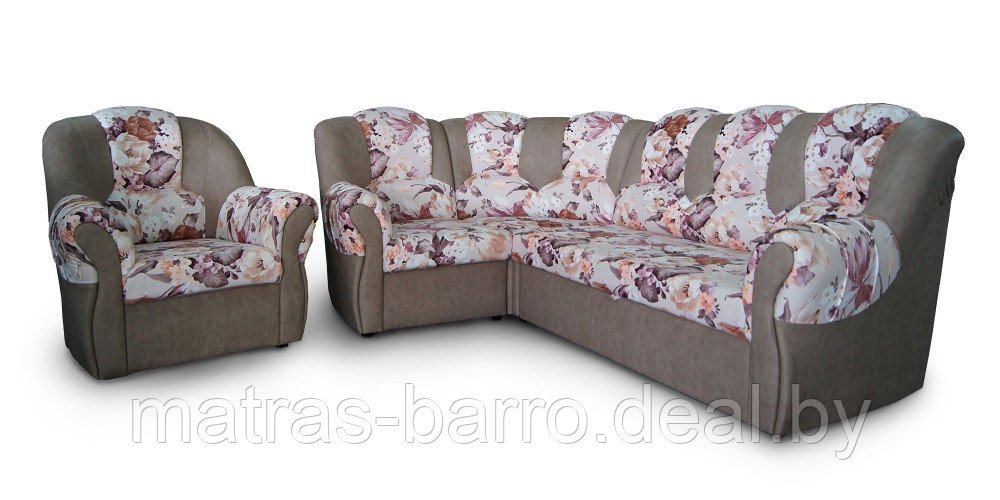 Угловой диван-кровать Андромеда с креслом (5 группа ткани) - фото 2 - id-p30204497