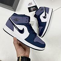 Кроссовки Nike Jordan 1 Mid Obsidian Sanded Purple 45