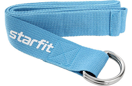 Ремень для йоги STARFIT Core 180 см,синий пастель , YB-100-BL - фото 1 - id-p69040593