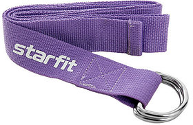 Ремень для йоги STARFIT Core 180 см,фиолетовый пастель , YB-100-PU