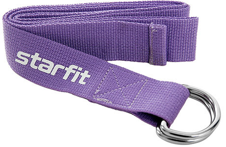 Ремень для йоги STARFIT Core 180 см,фиолетовый пастель , YB-100-PU - фото 1 - id-p212910475