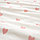IKEA/ БАРНДРЁМ Пододеяльник и наволочка, орнамент «сердечки» белый/розовый150x200/50x60 см, фото 4