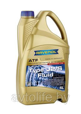 Трансмиссионное масло RAVENOL ATF Type J2/S Fluid 4л