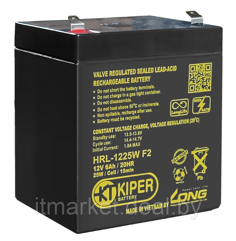 Аккумулятор для ИБП Kiper HRL-1225W F2 - фото 1 - id-p212948750