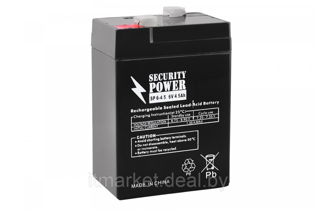Аккумулятор для ИБП Security Power SP 6-4,5 F1 - фото 1 - id-p212948753